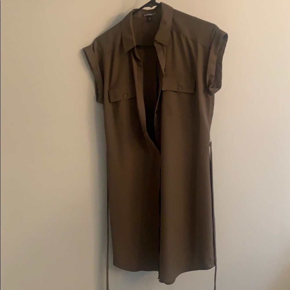 Express army green dress